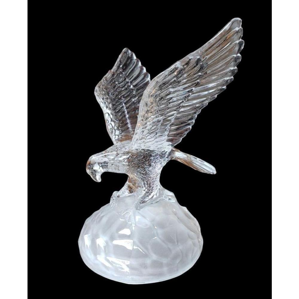 Cristal D'Arques France Glass 24% Lead Crystal Eagle Figurine Sculpture